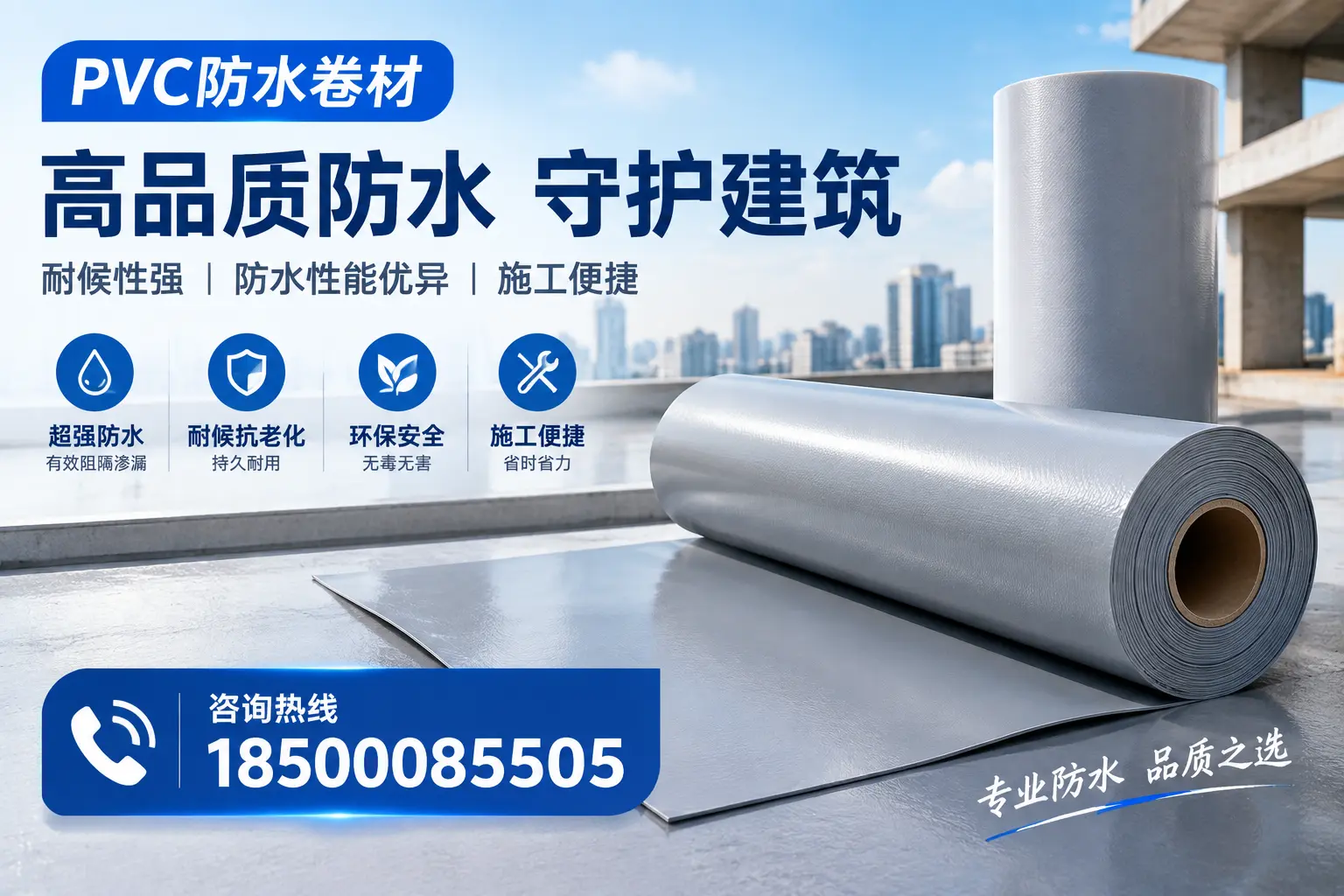 PVC防水卷材的防水效果评测，适合那曲的科学依据